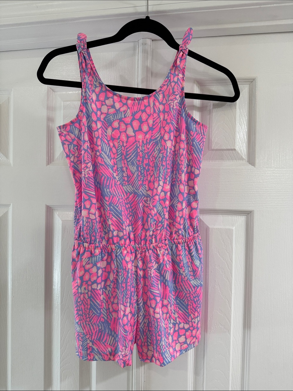 Lilly Pulitzer Pink & Blue Printed Girls' Romper